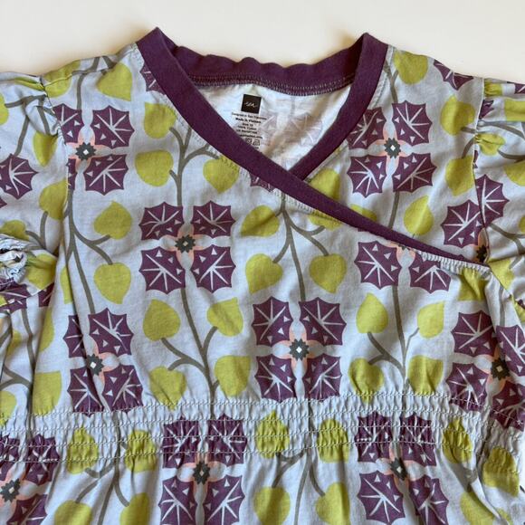 Tea Collection Campanillas Wrap Neck Dress - Picture 5 of 8